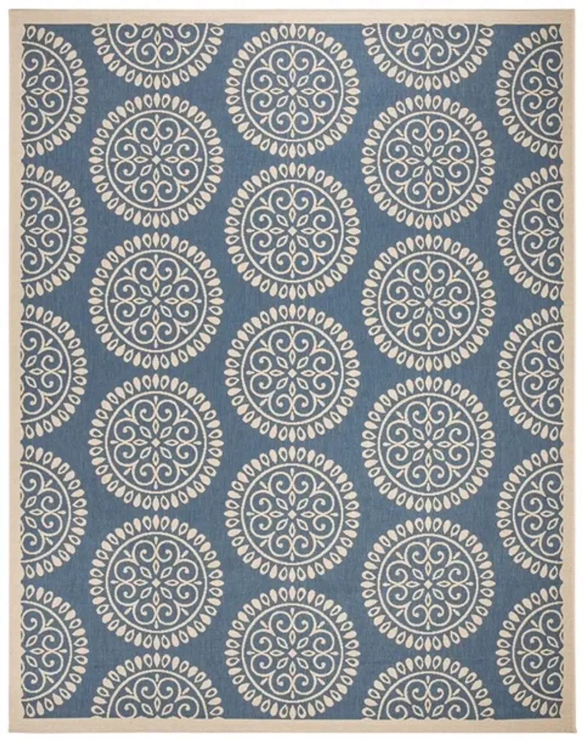 LINDEN 176 Collection LND176M-5 Blue / Creme 5'-3" X 7'-6"