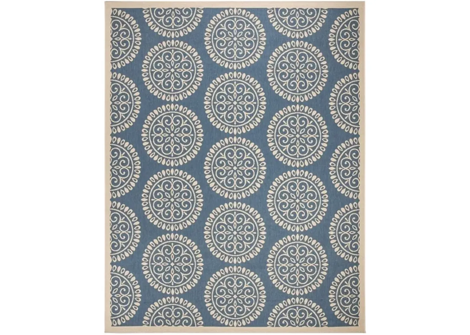 LINDEN 176 Collection LND176M-5 Blue / Creme 5'-3" X 7'-6"