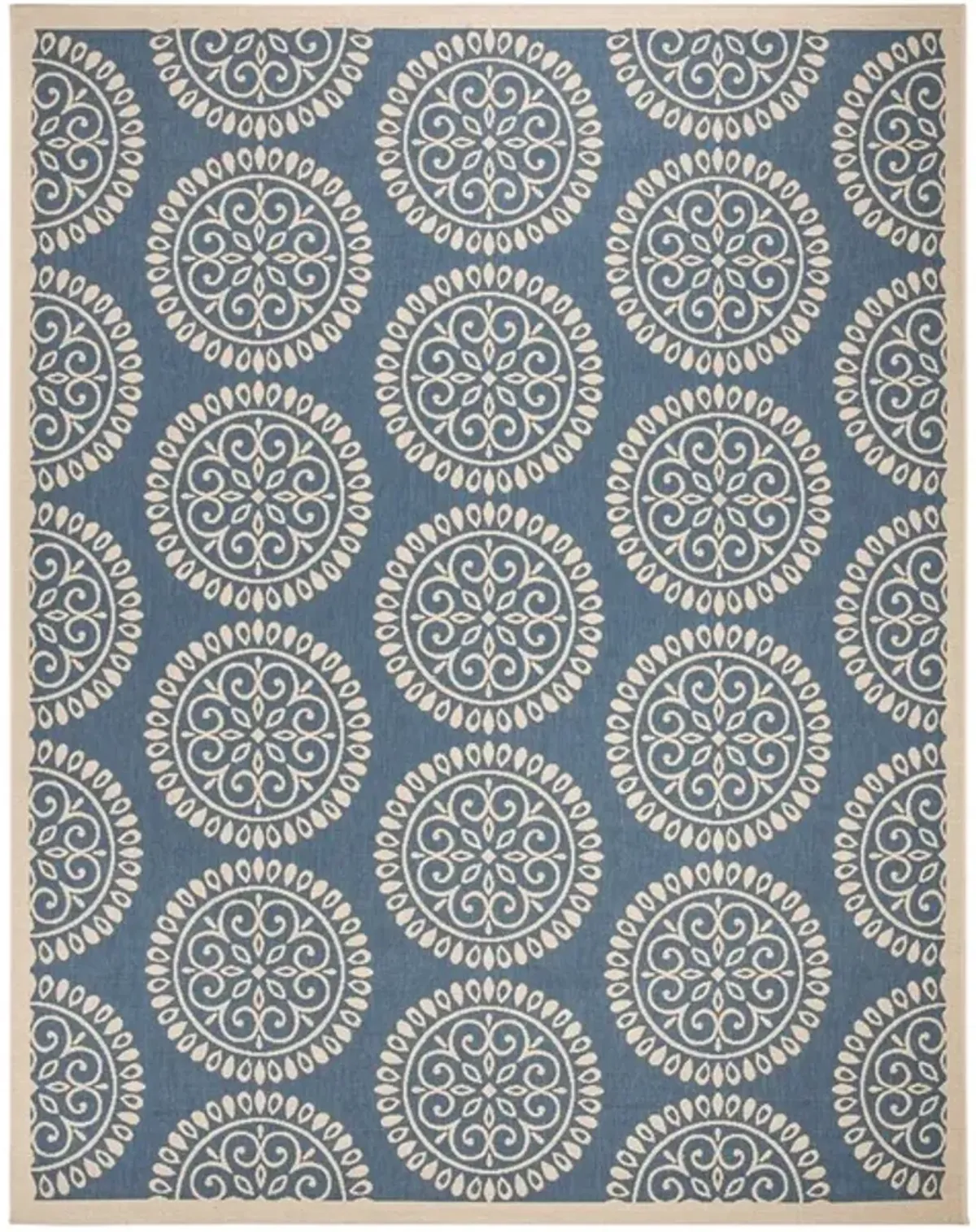 LINDEN 176 Collection LND176M-5 Blue / Creme 5'-3" X 7'-6"