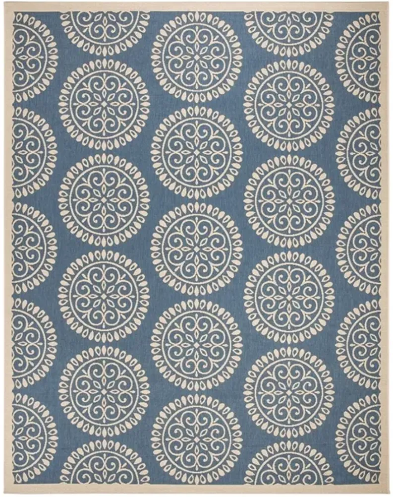 LINDEN 176 Collection LND176M-5 Blue / Creme 5'-3" X 7'-6"