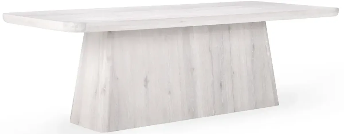 Orlando 95" Dining Table in Whitewash Finish 