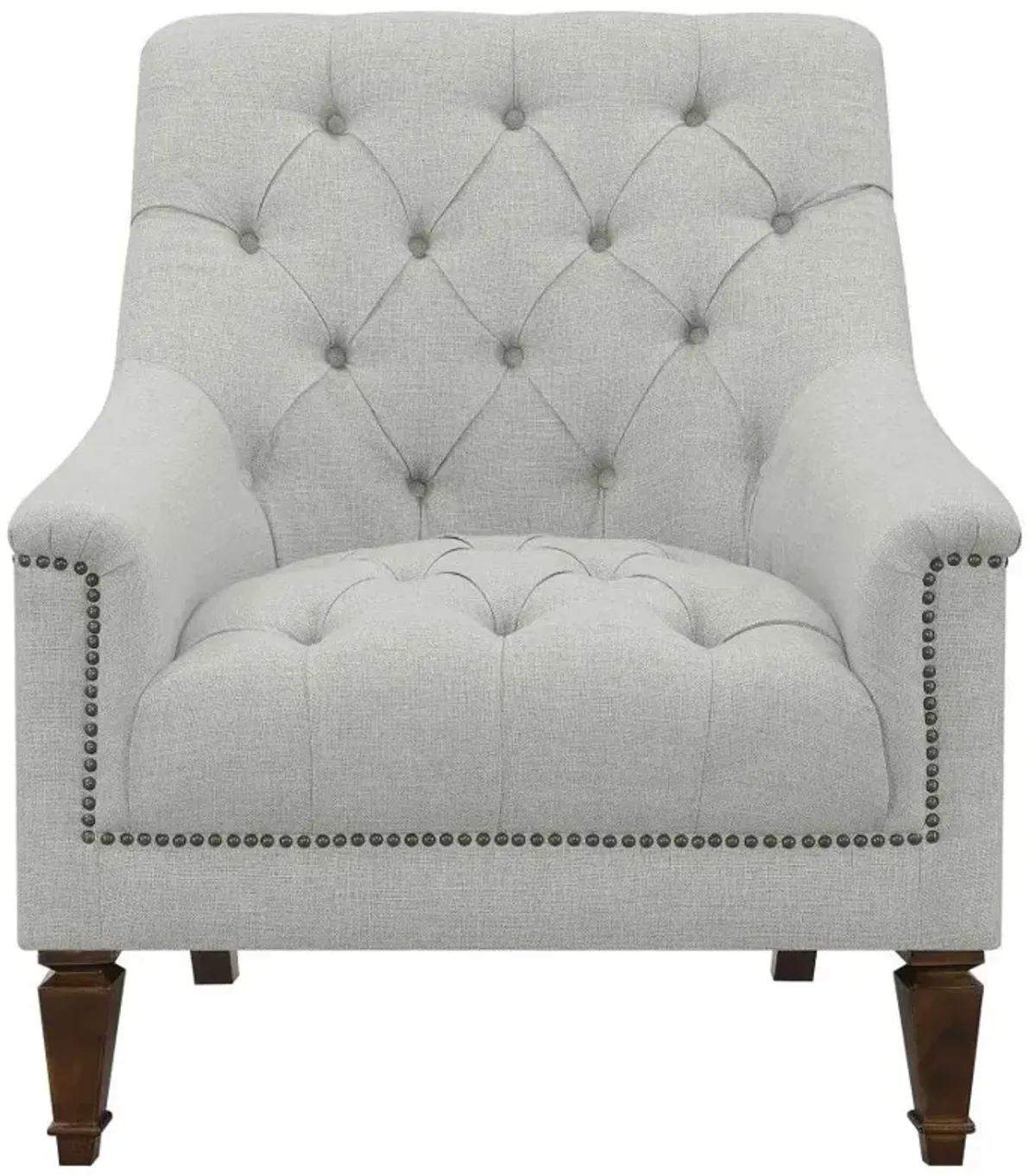 Avonlea Upholstered Tufted Living Room Set Grey