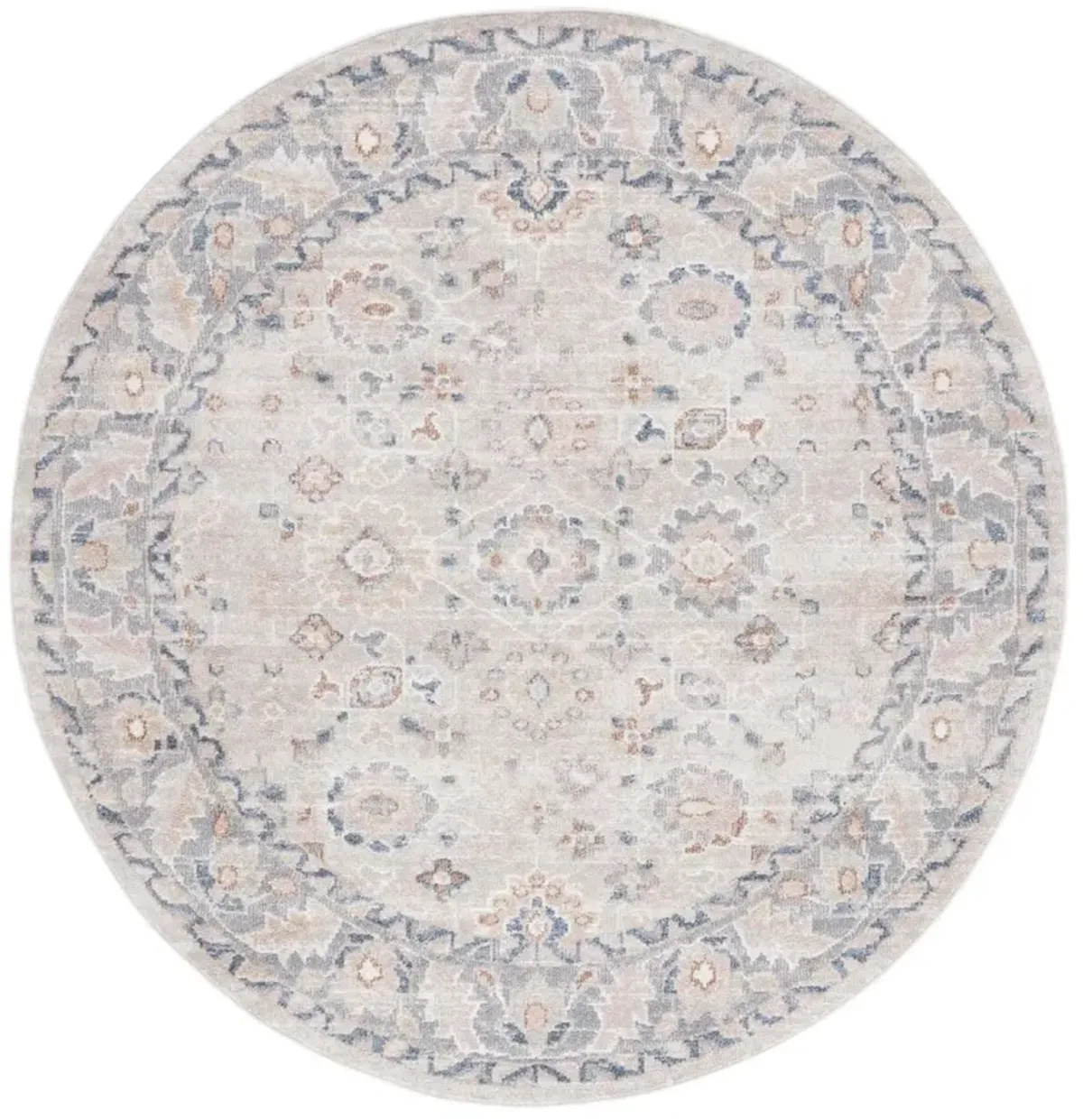 BLAIR WASHABLE 232 Grey 6'-7' X 6'-7' Round Round Rug