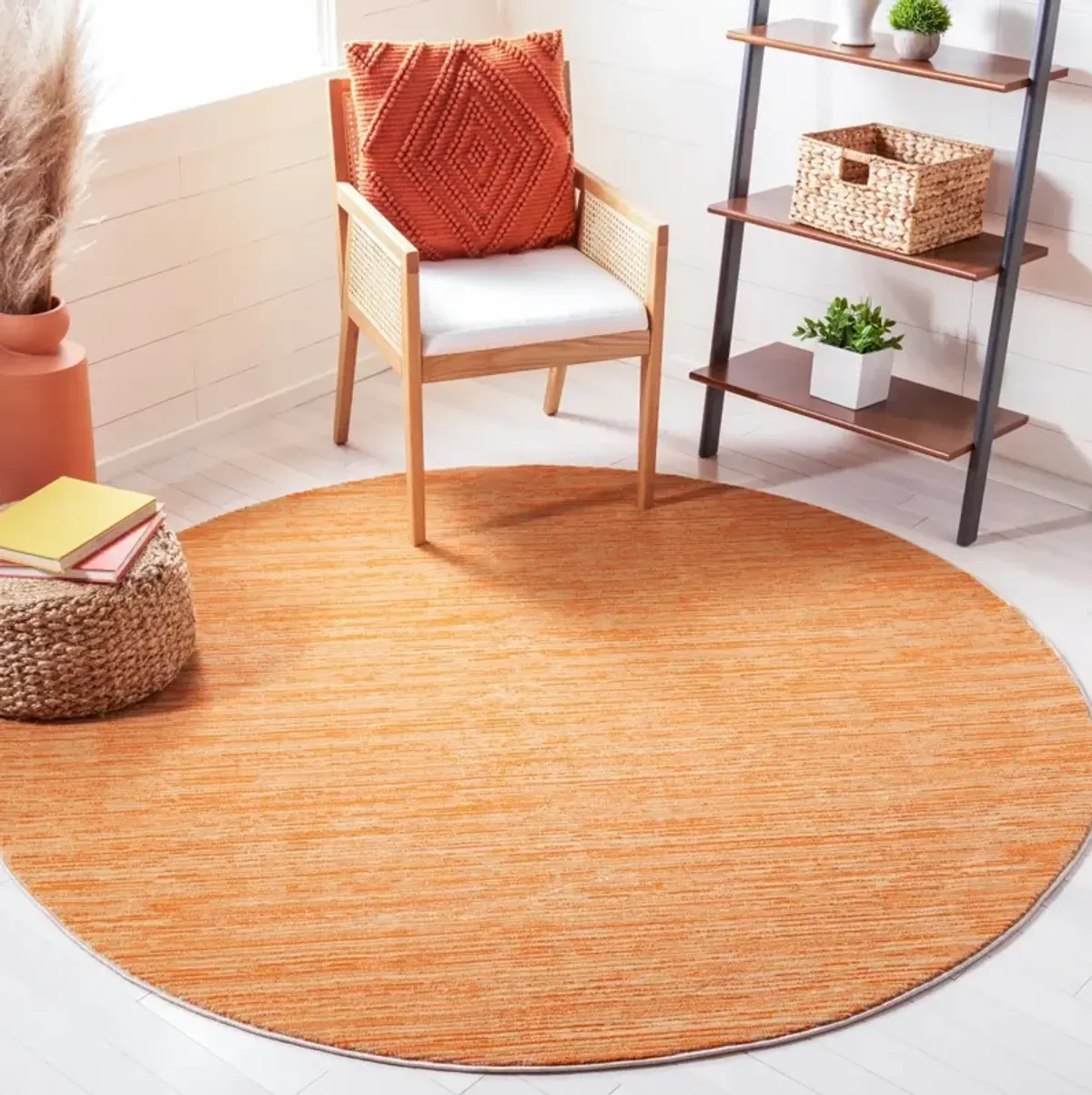 VISION 606 ORANGE 10' x 10' Round Round Rug