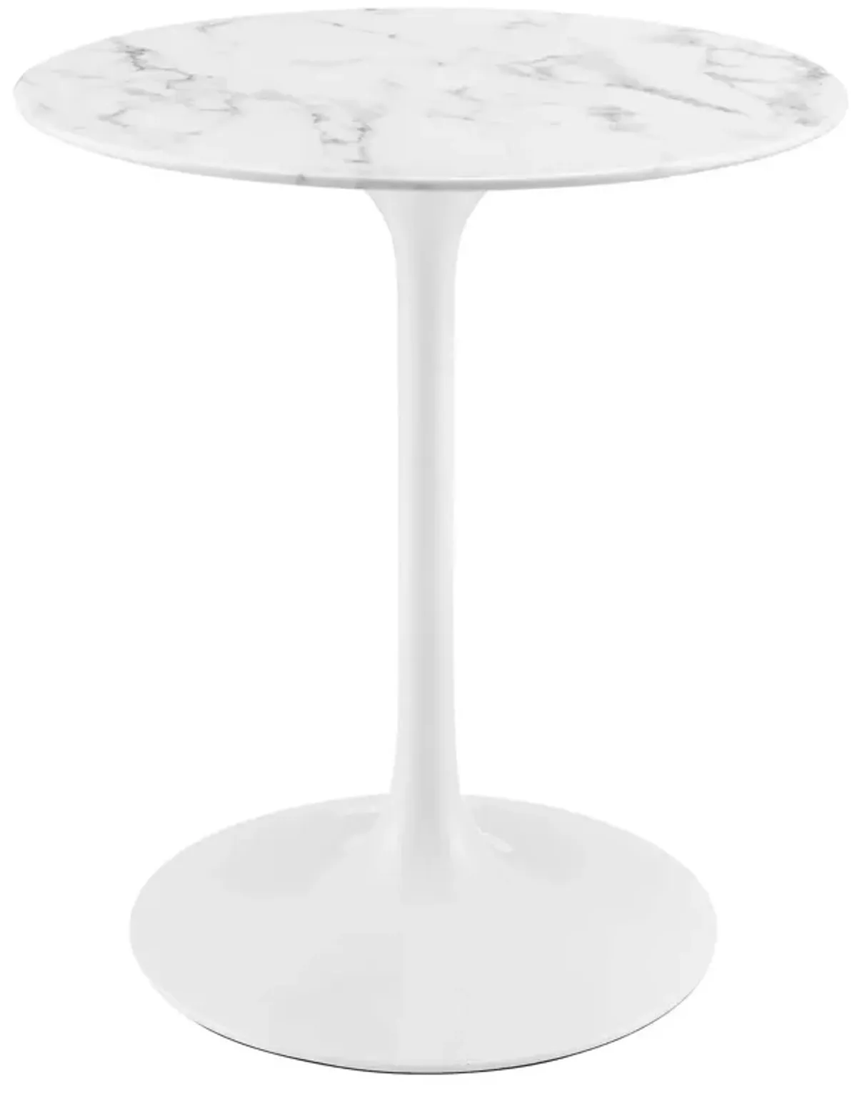 Lippa 28" Round Artificial Marble Dining Table