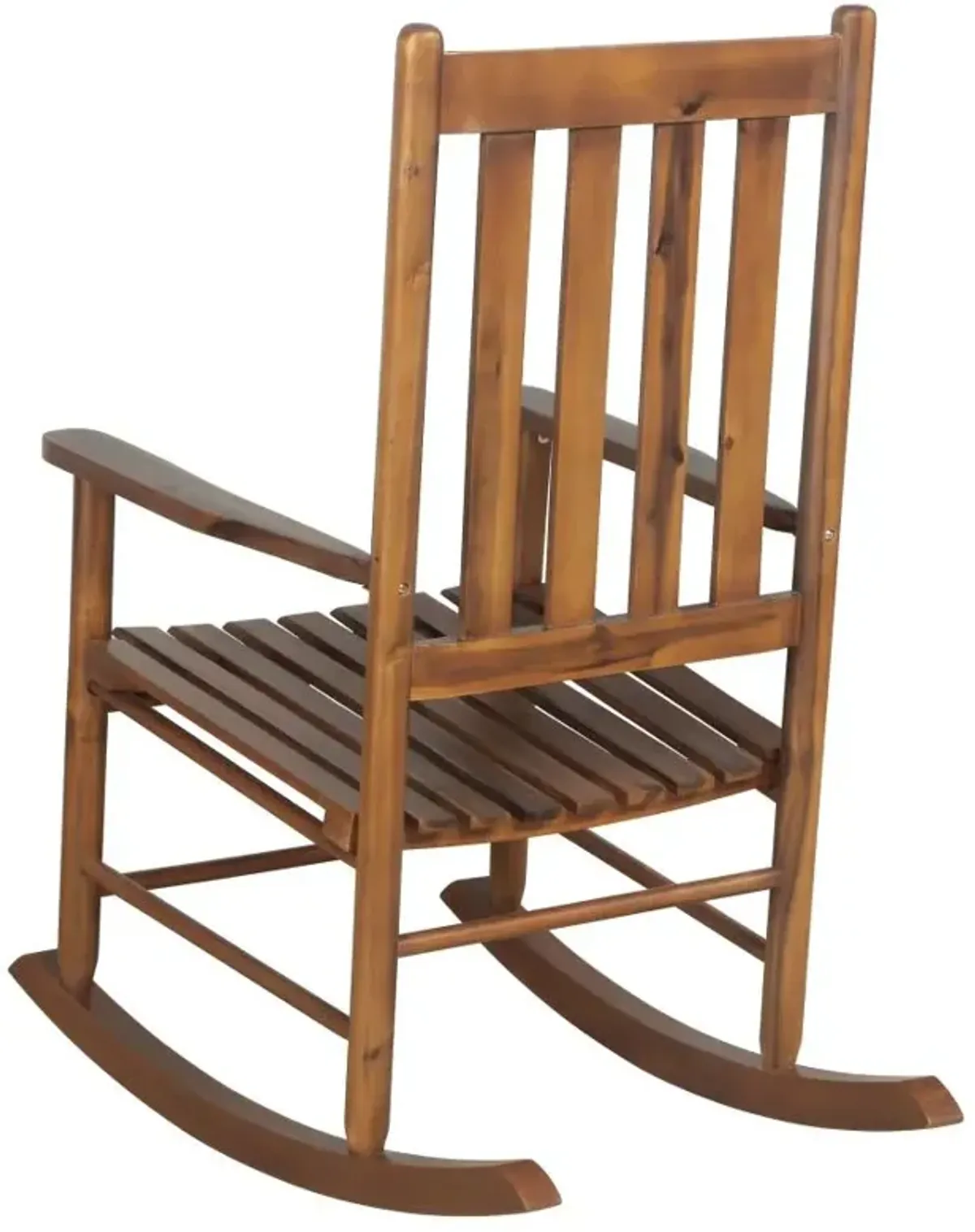 Annie Slat Back Wooden Rocking Chair Golden Brown