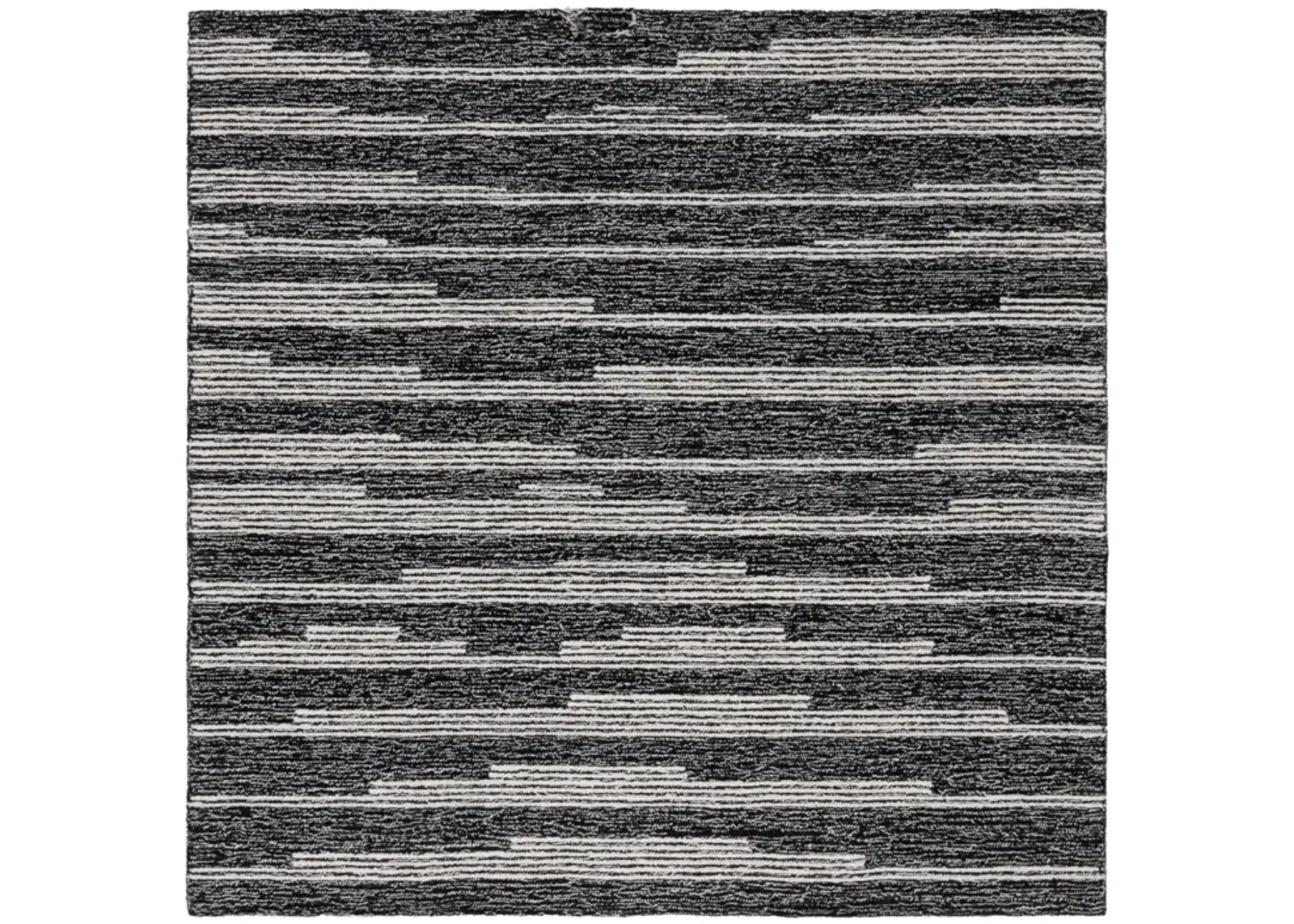 EBONY 526 BLACK  6' x 6' Square Square Rug