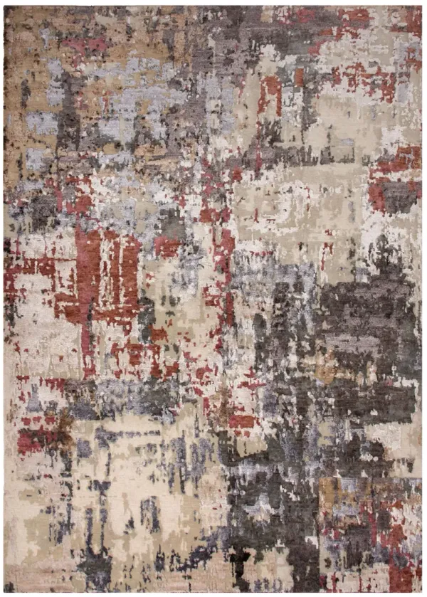 Evolution Hand knotted Cut pile 6' x 9' Rug