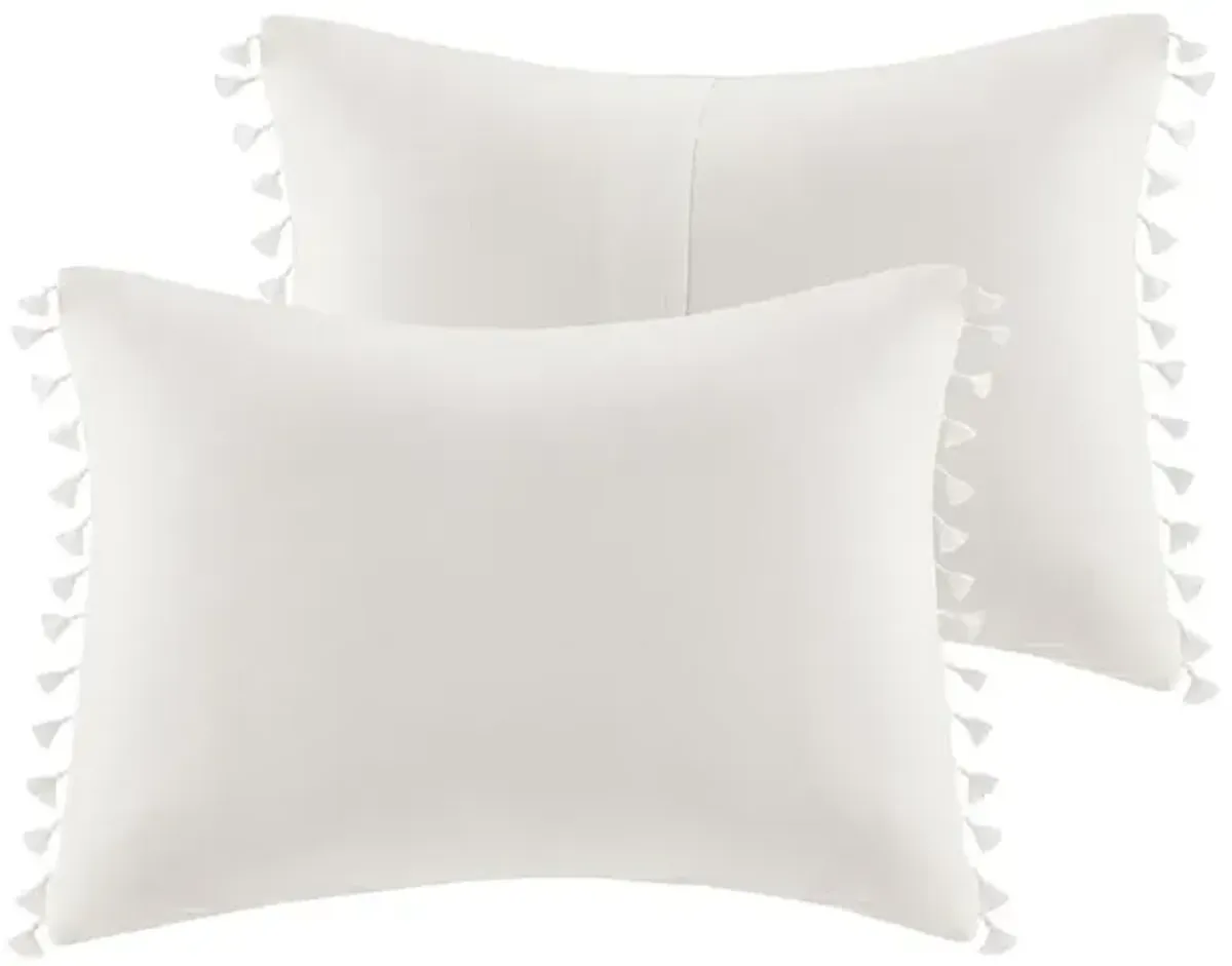 Madison Park Lillian Ivory Cotton Duvet Cover Set