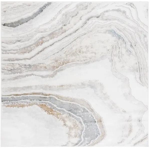 EASTON 105 IVORY  6'-7' x 6'-7' Square Square Rug