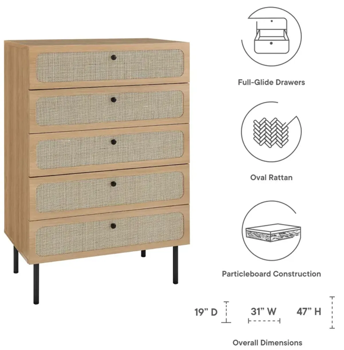 Chaucer 5-Drawer Chest