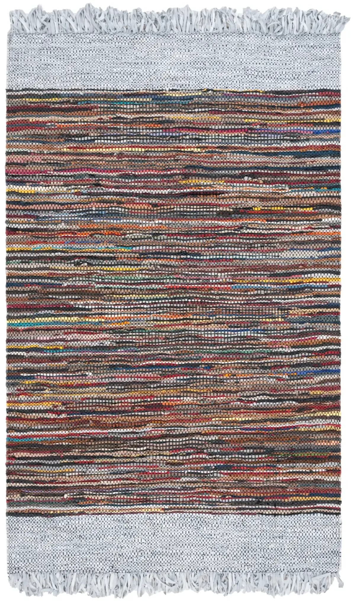 VINTAGE LEATHER Hand Woven 6' x 9' area rug