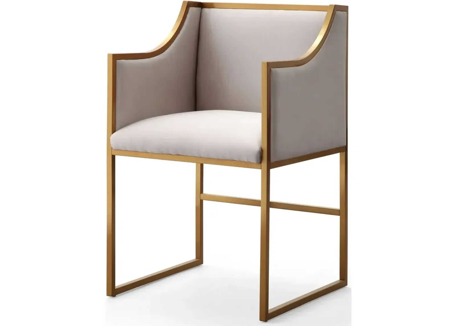 Atara Cream Velvet Gold Chair