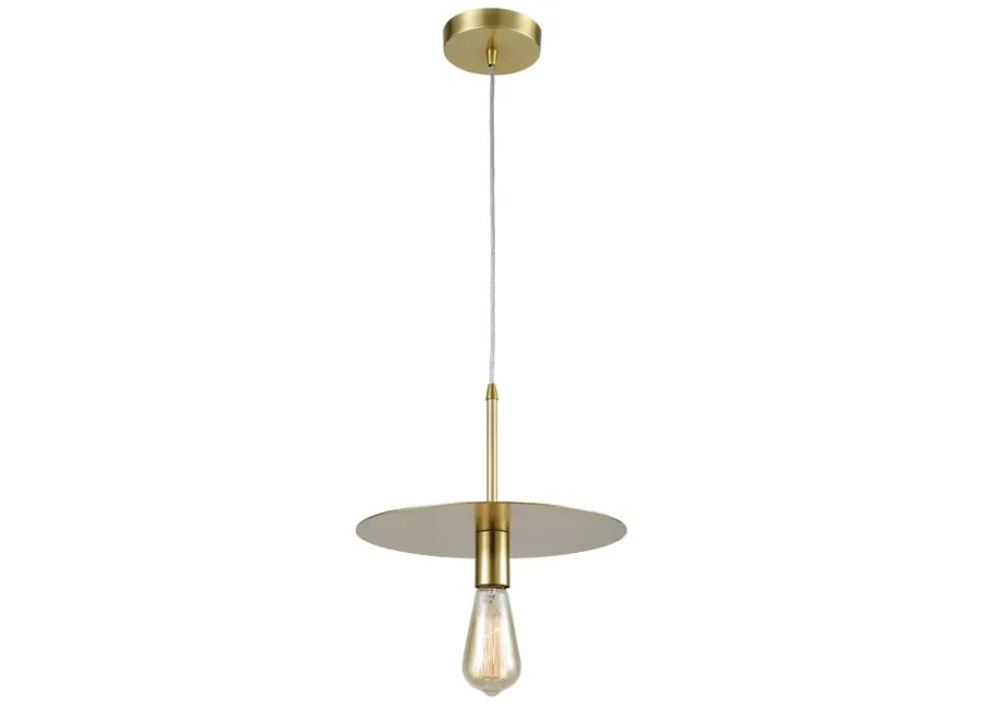 Sunscreen 1-Light Mini Pendant in New Aged Brass