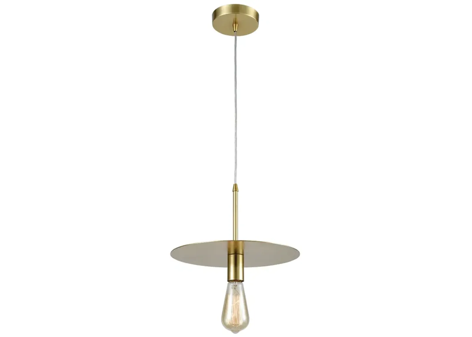 Sunscreen 1-Light Mini Pendant in New Aged Brass