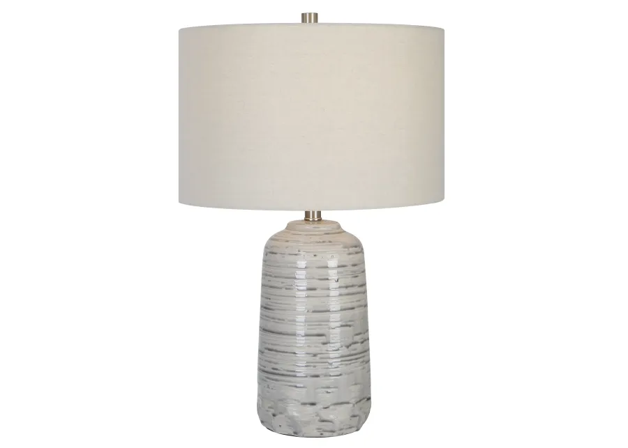 Uttermost Cyclone Ivory Table Lamp