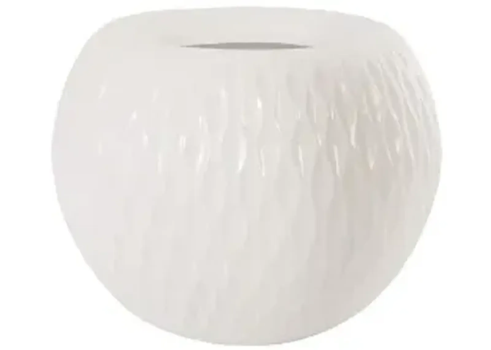 ripple planter, gel coat white