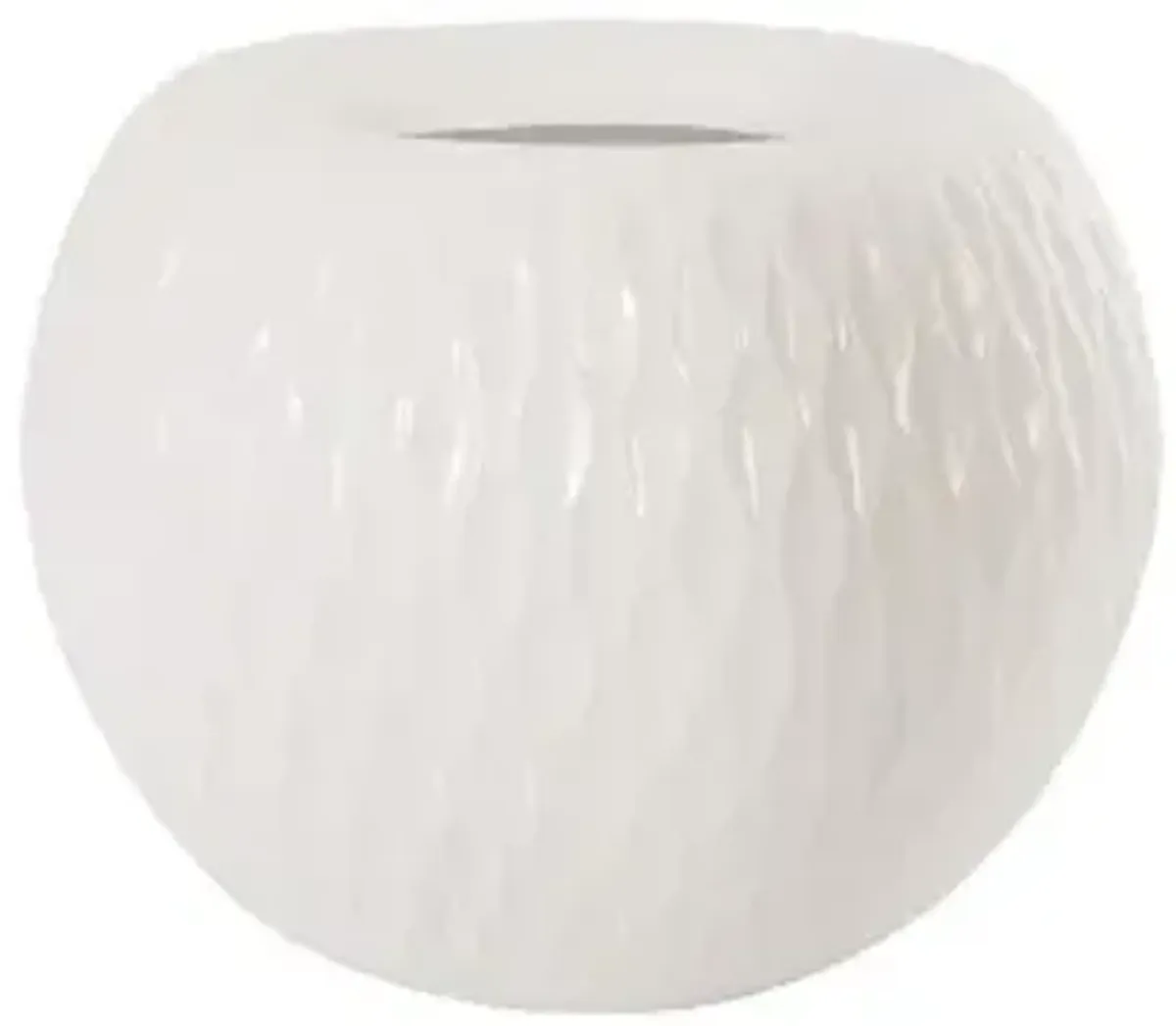 ripple planter, gel coat white