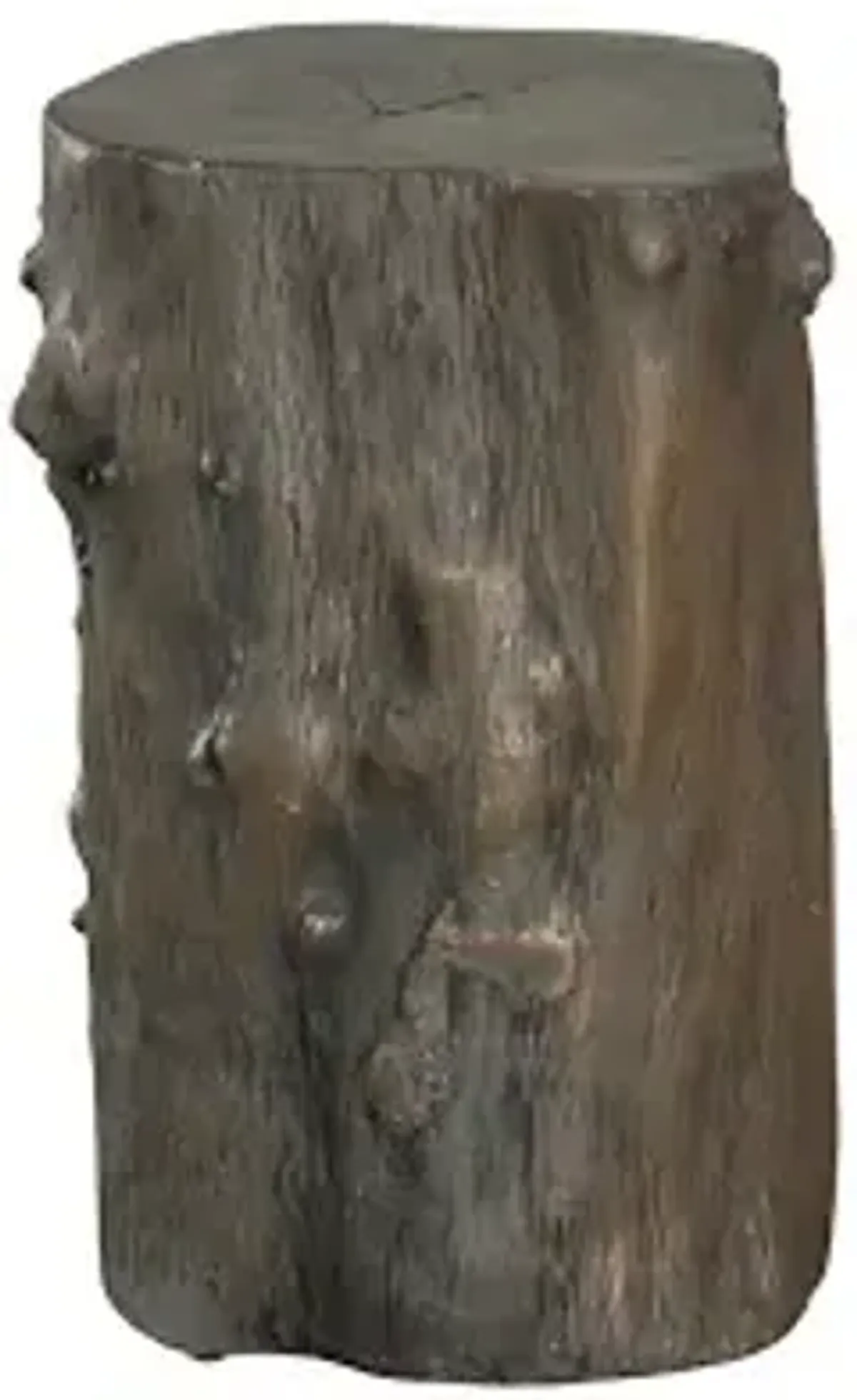 log stool, bronze, sm