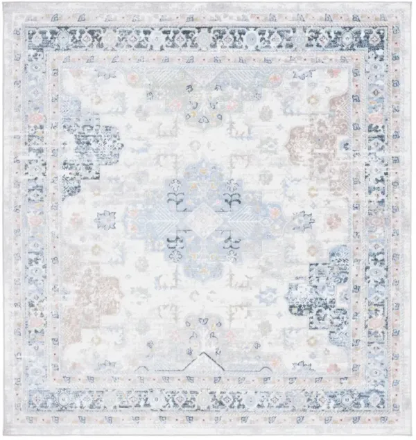 BAYSIDE 116 Blue 6'-7' X 6'-7' Square Square Rug