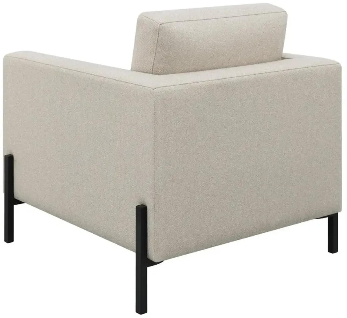 Tilly 3-piece Upholstered Track Arms Sofa Set Oatmeal