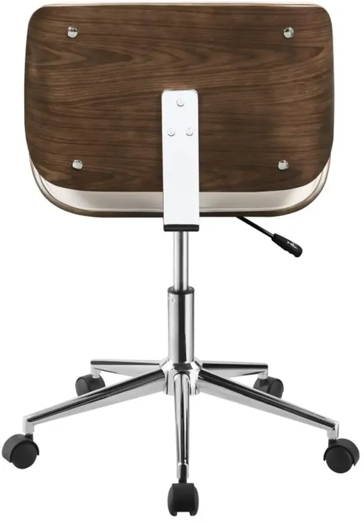 Addilyn Adjustable Height Office Chair Ecru And Chrome