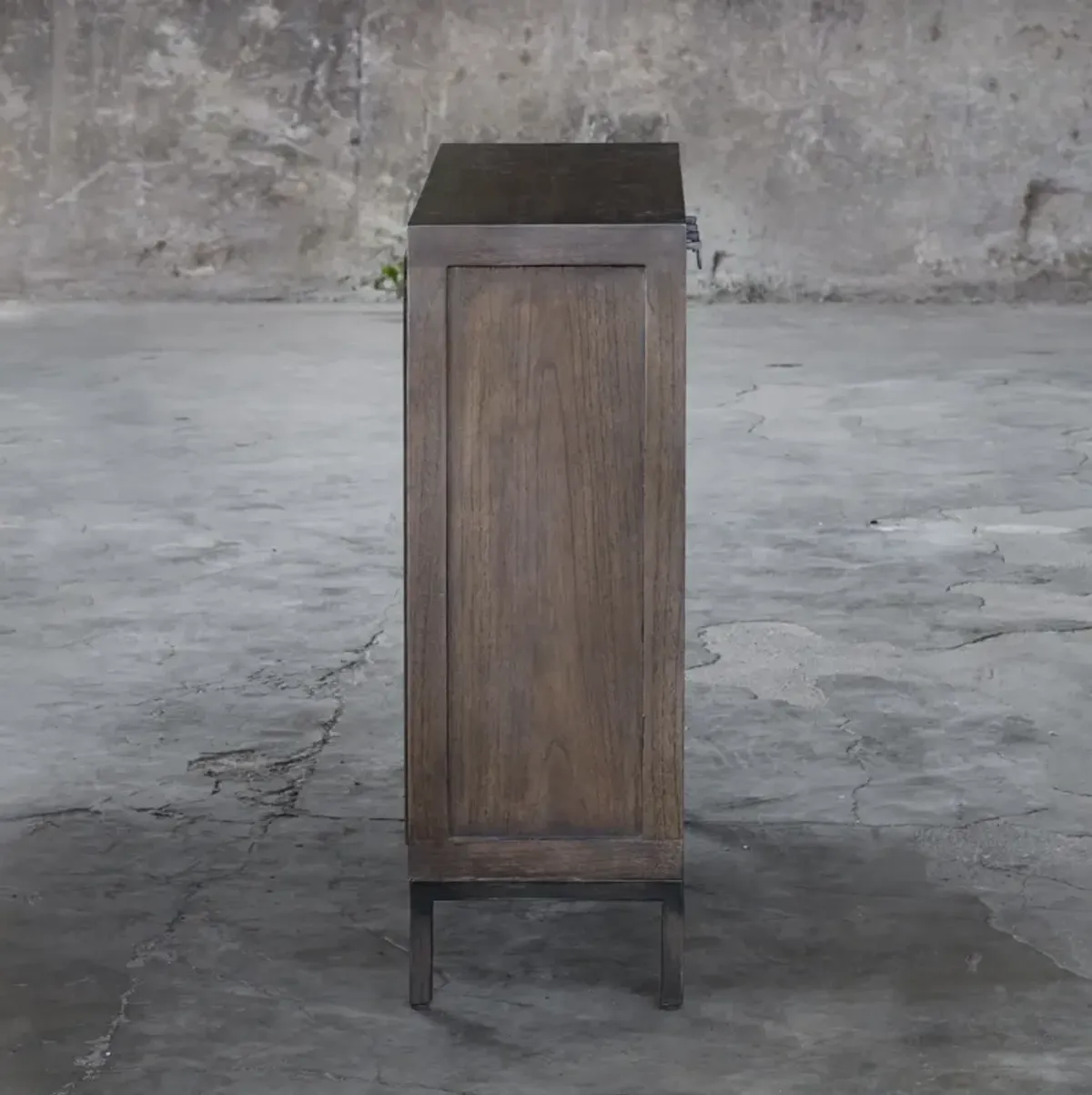 Nadie Light Walnut Console Cabinet