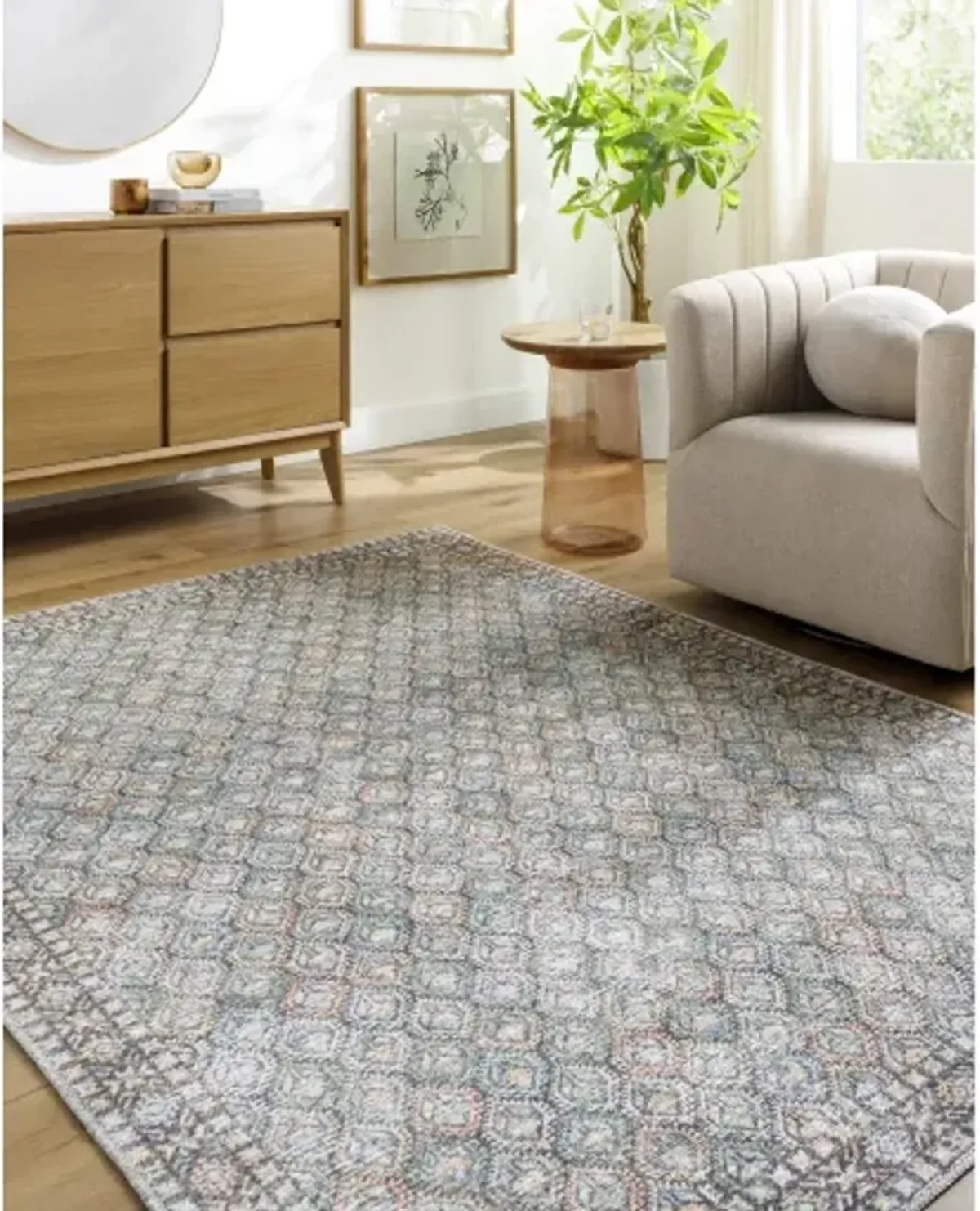 Vinny VNY-2320 6'7" x 9' Machine Woven Rug