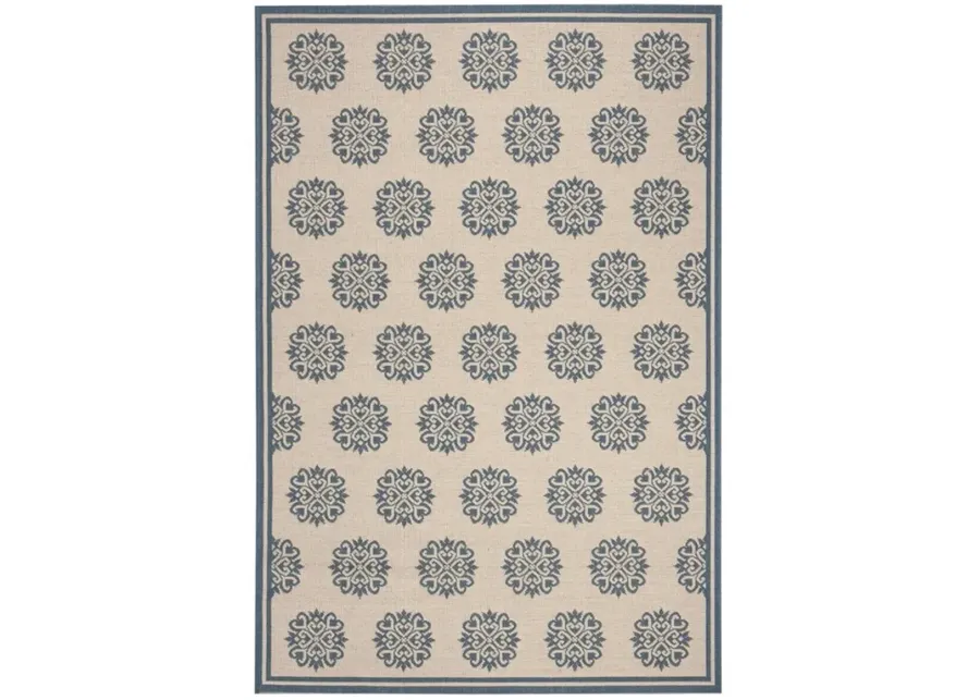 LINDEN 181 Collection LND181M-5 Blue / Creme 5'-3" X 7'-6"