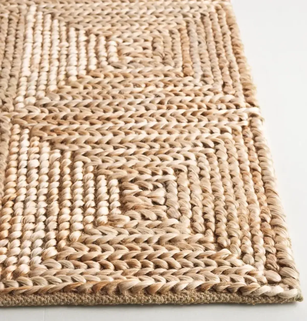 NATURAL FIBER 517 NATURAL 8' x 10' Large Rectangle Rug