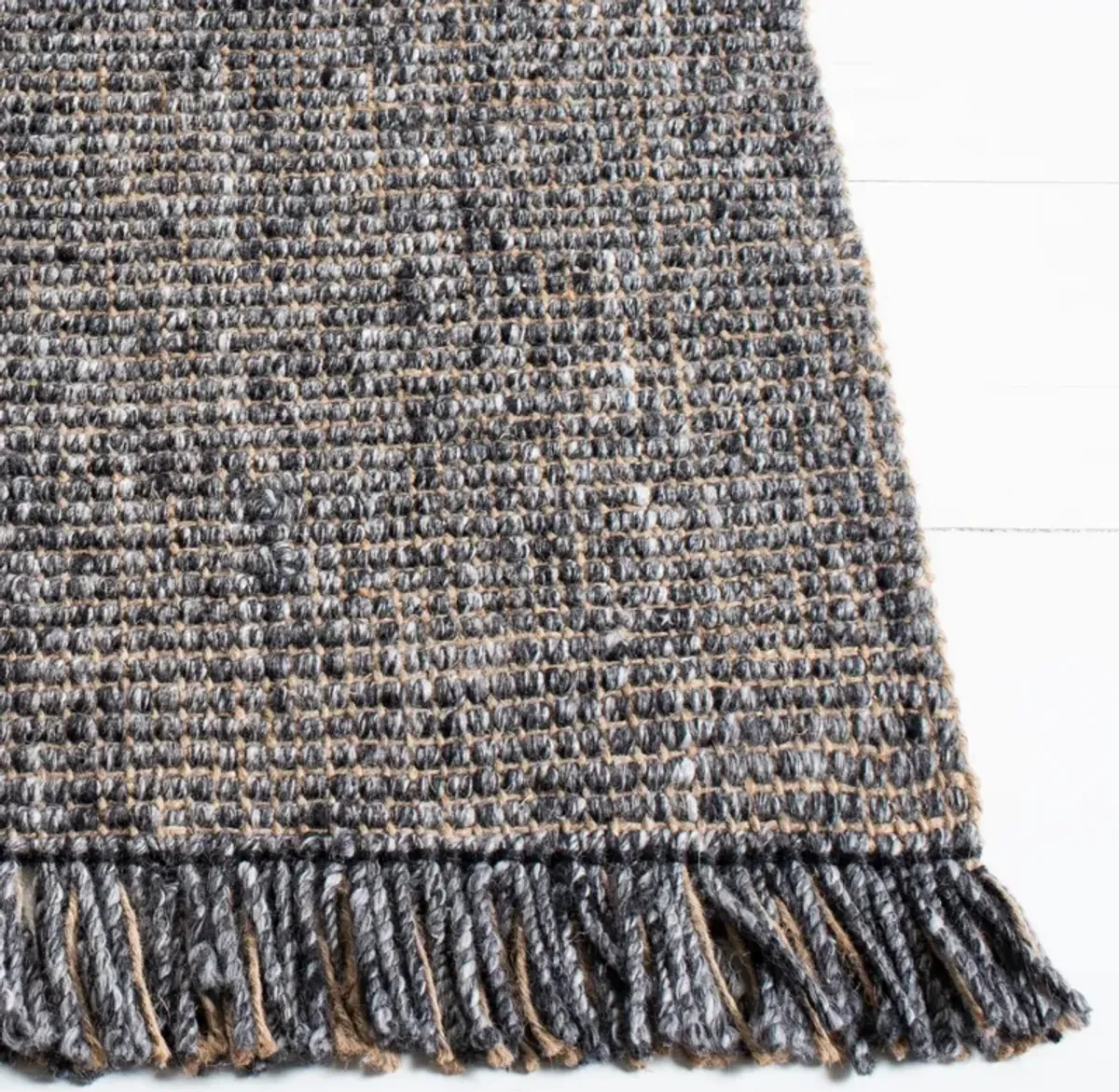 NATURAL FIBER 826 CHARCOAL  4' x 4' Square Square Rug