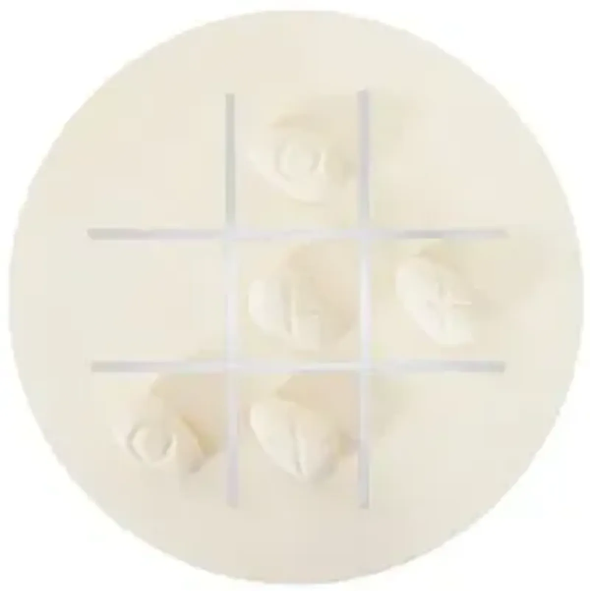 tic-tac-toe stone, large, off-white