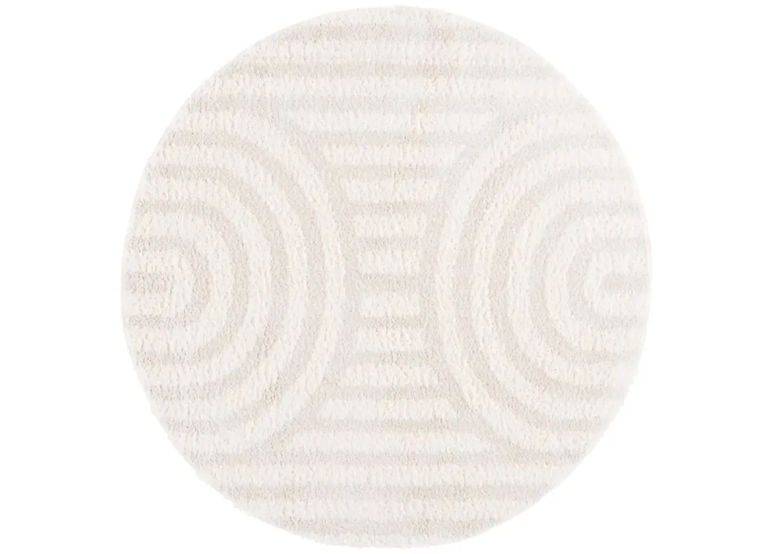 NORWAY 212 IVORY  6'-7' x 6'-7' Round Round Rug