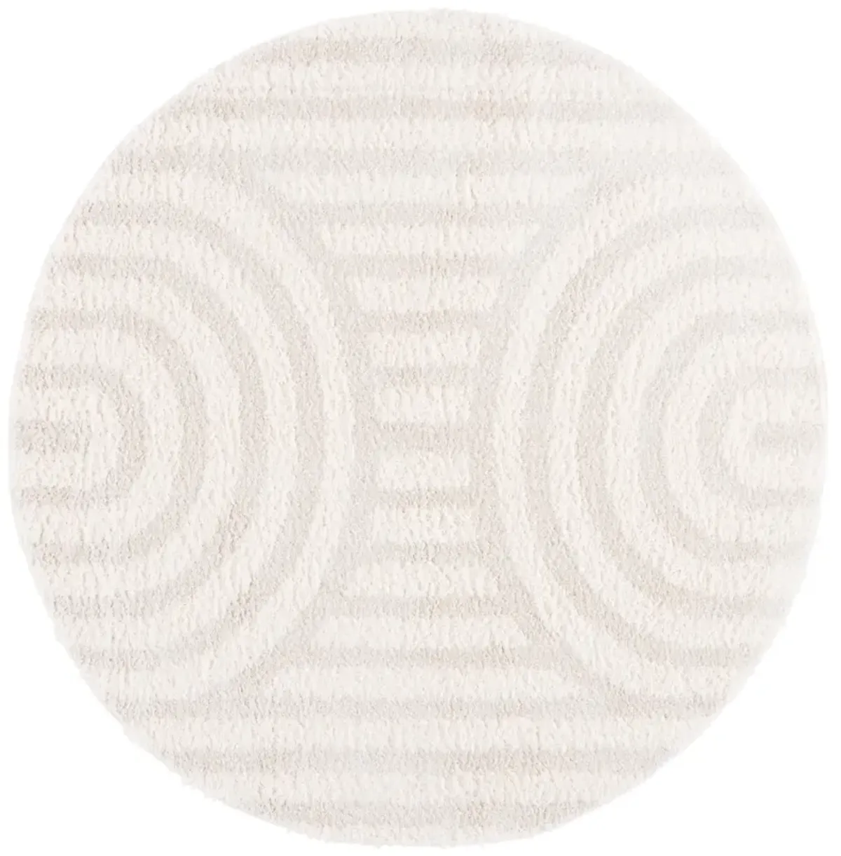 NORWAY 212 IVORY  6'-7' x 6'-7' Round Round Rug