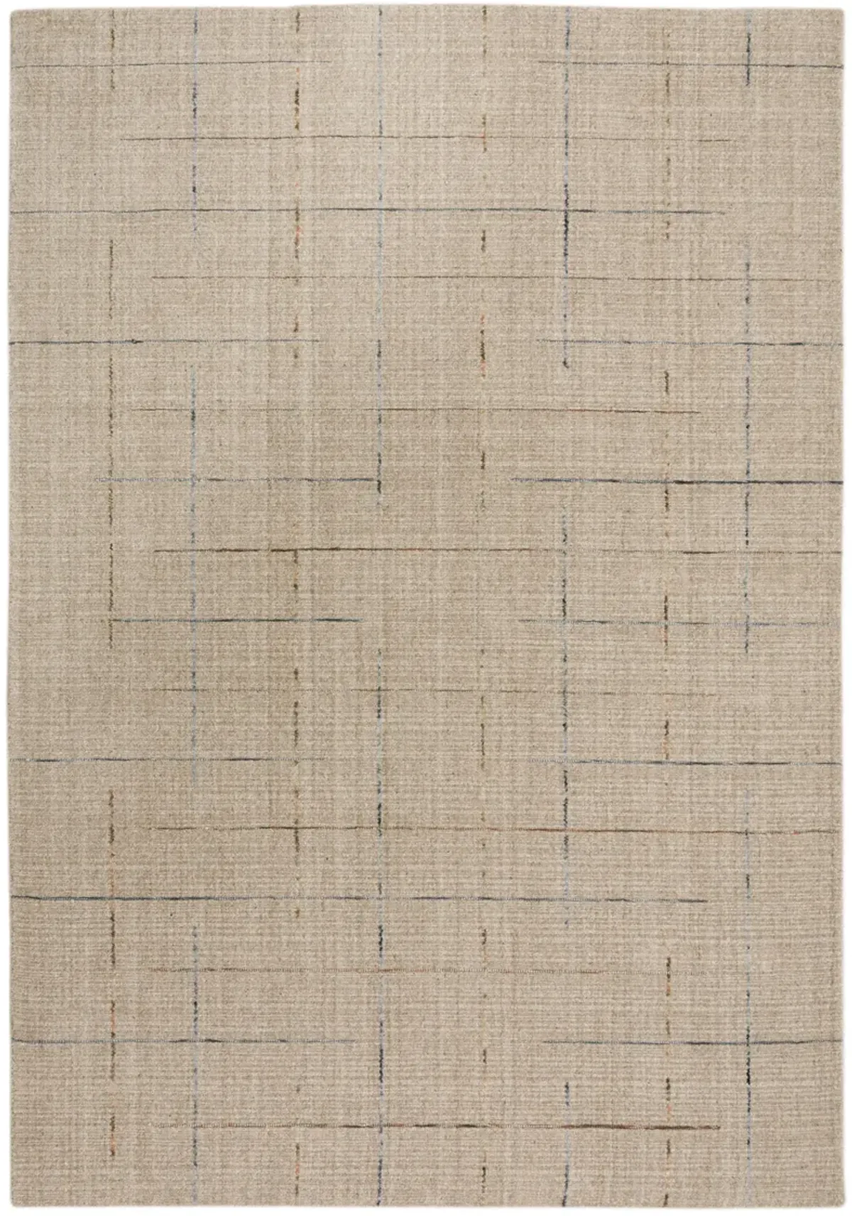 Kiki Lt.Brown Solid/Tone on Tone  Wool 5' x 7'6" rectangle Rug