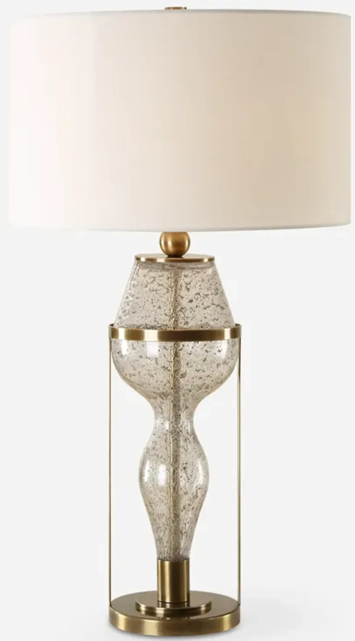 Out Of Time Seeded Glass Table Lamp