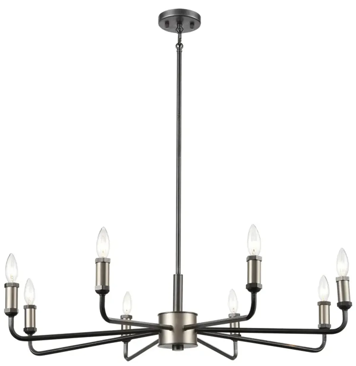 Cortlandt 36" Wide 8-Light Chandelier - Iron