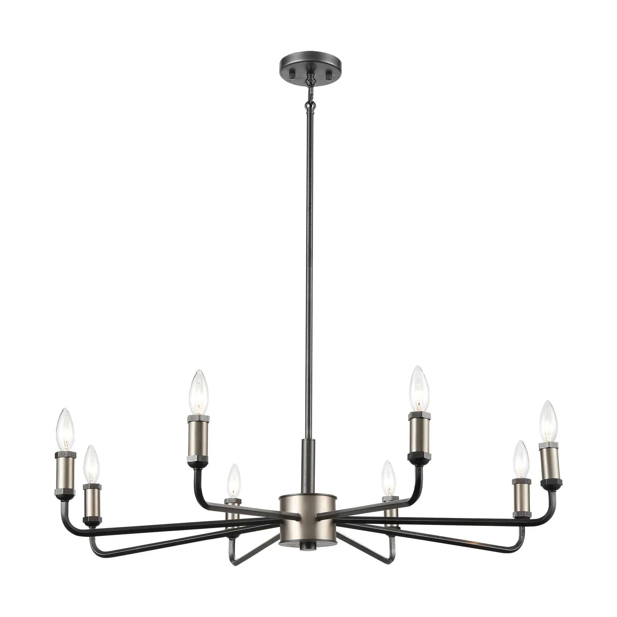 Cortlandt 36" Wide 8-Light Chandelier - Iron