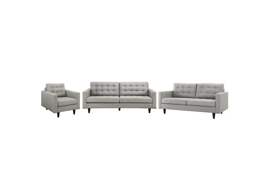 Empress Sofa, Loveseat and Armchair Set of 3