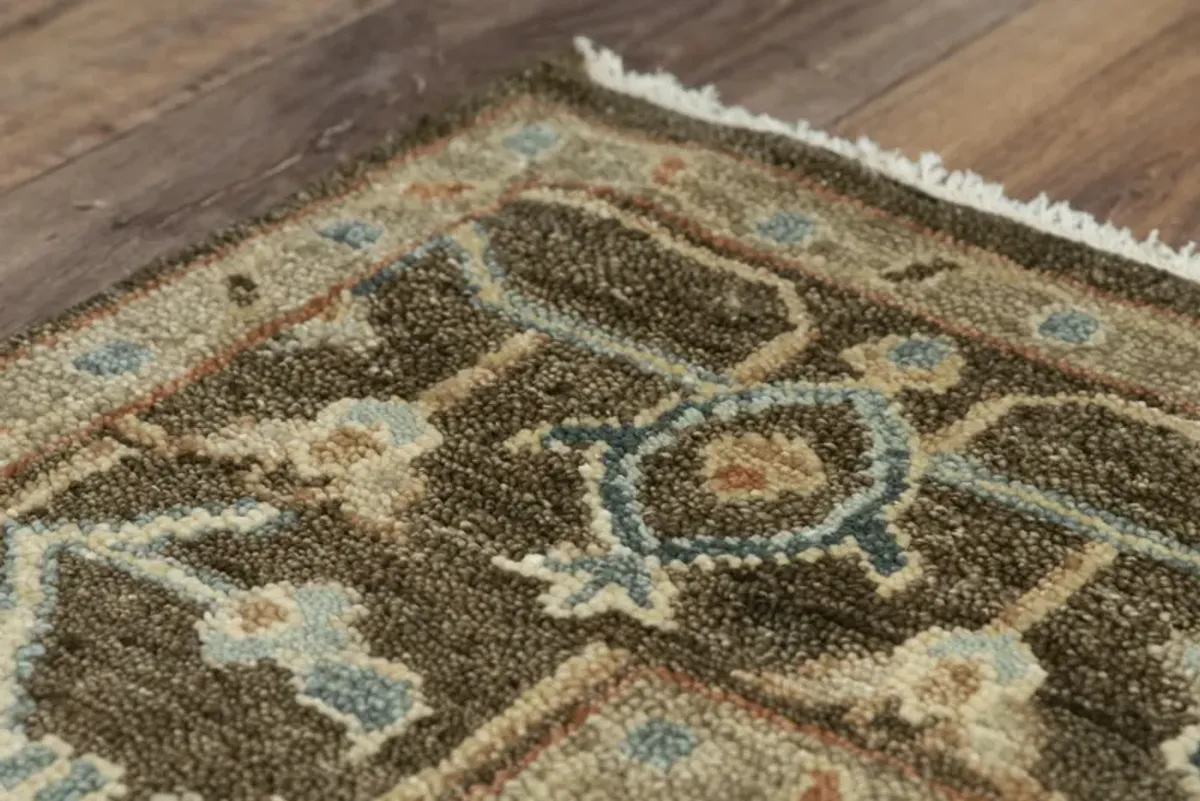 Belmont Dk. Brown  Hand Spun Wool 8' x 10' Rectangle Rug