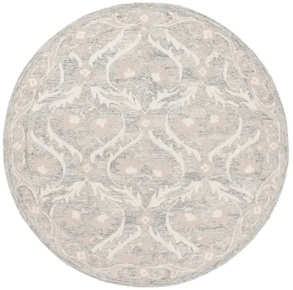 BLOSSOM Hand Tufted 6' x 6' Round area rug