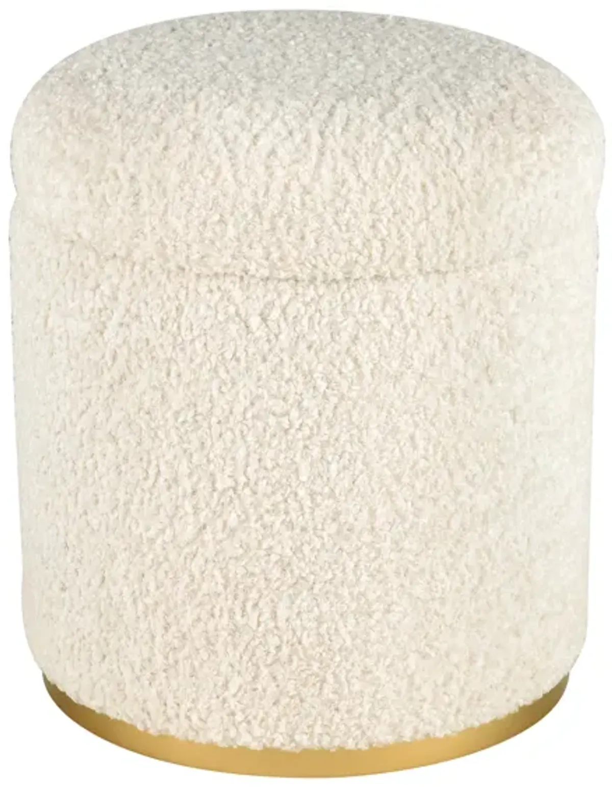 Raina Ottoman - Beige Boucle