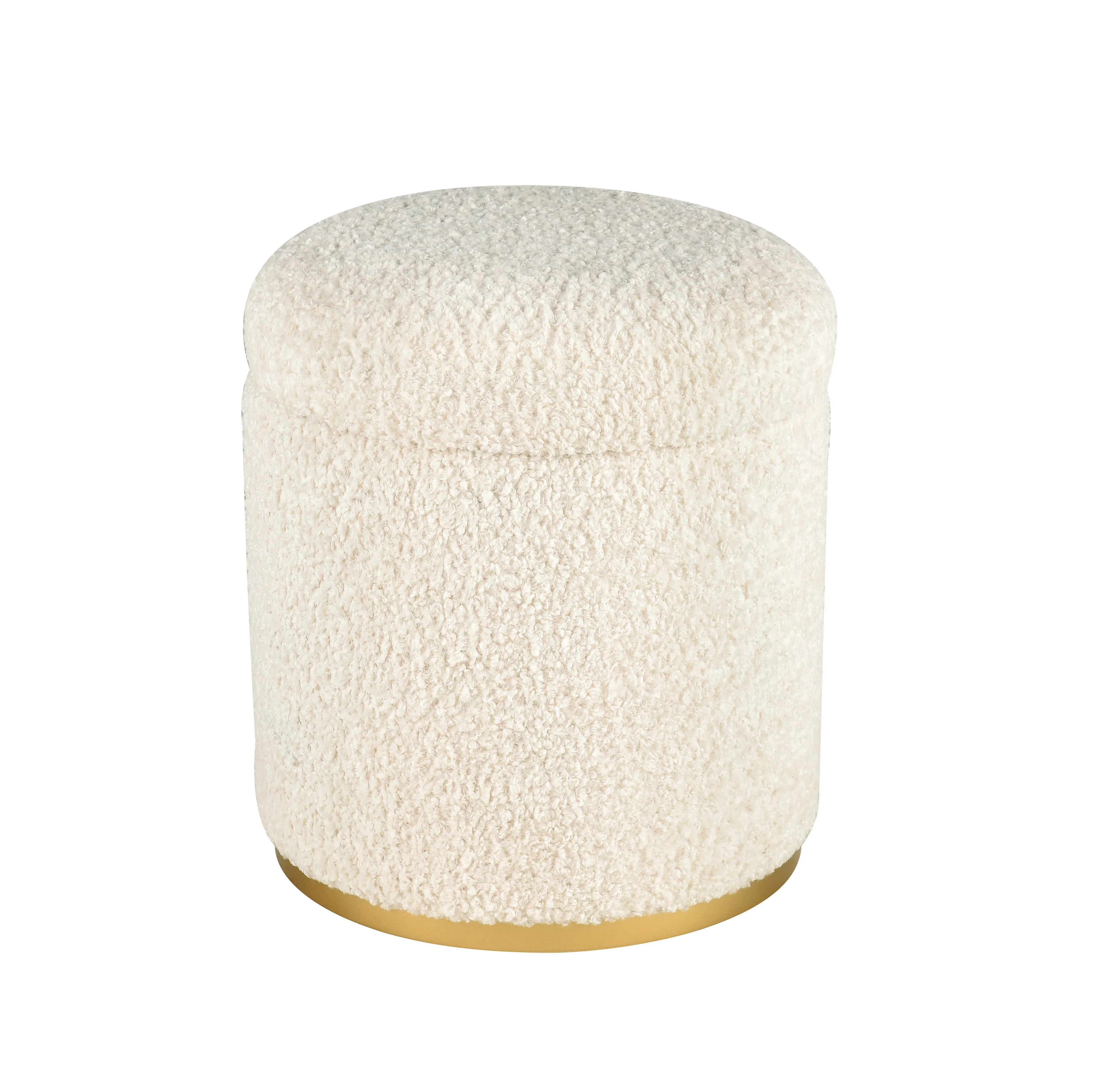 Raina Ottoman - Beige Boucle