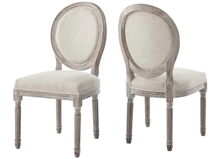 Emanate Dining Side Chair Upholstered Fabric Set of 2