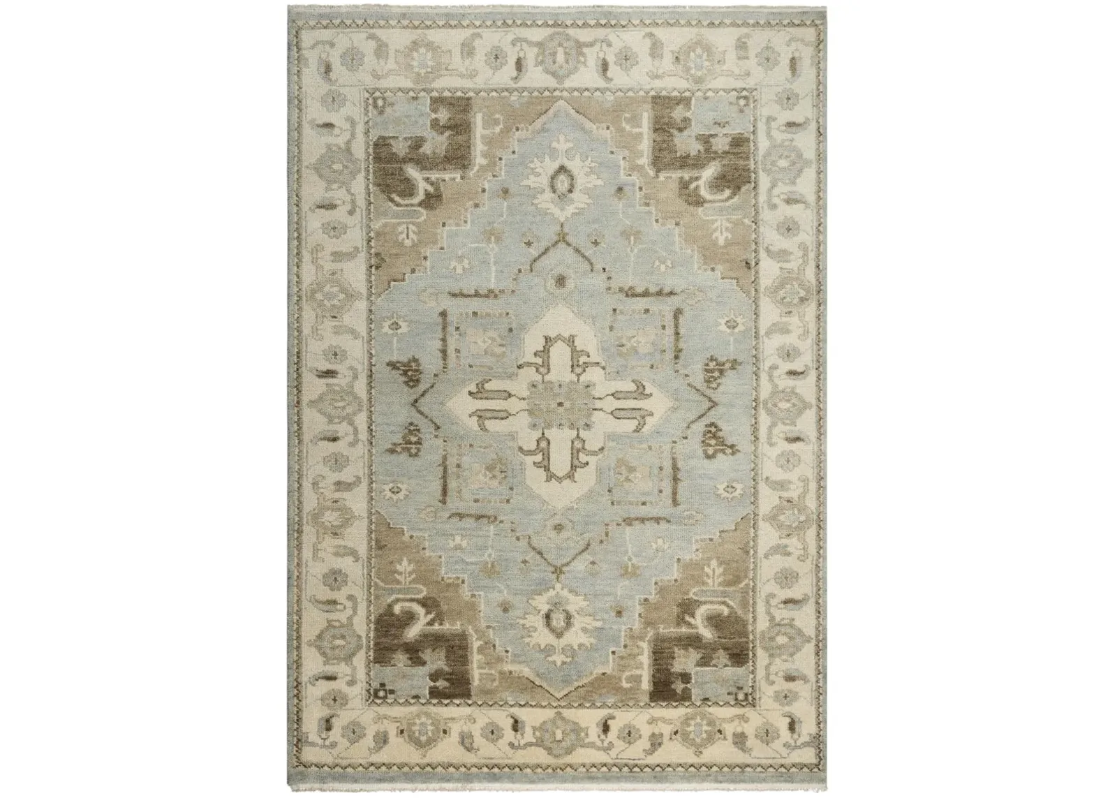 Belmont Gray  Hand Spun Wool 6' x 9' Rectangle Rug