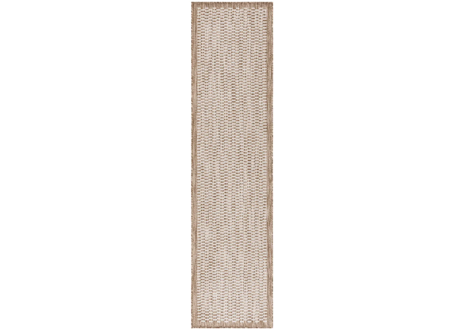 BEACH HOUSE 404 BROWN  2' x 8' Runner Rug