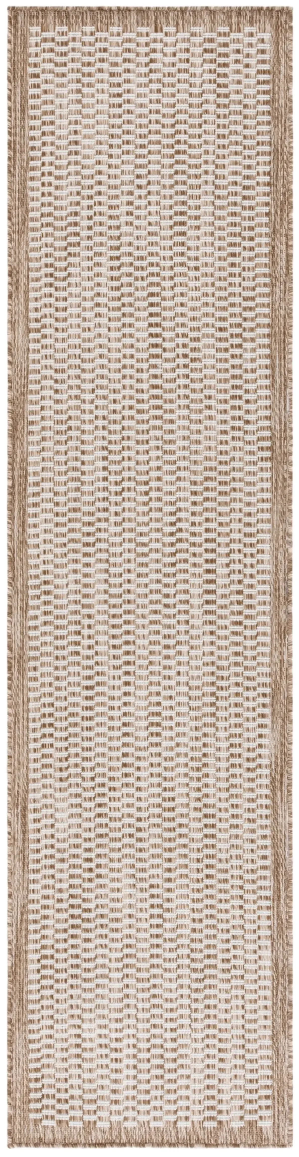 BEACH HOUSE 404 BROWN  2' x 8' Runner Rug