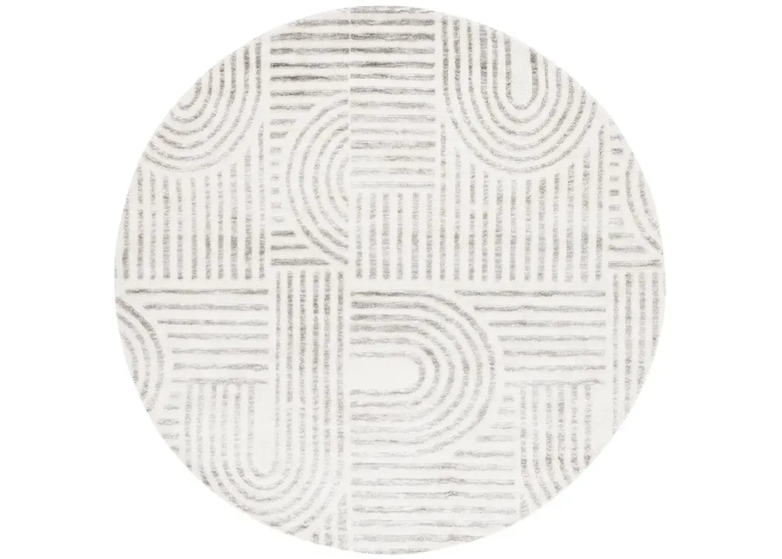 AUDREY 106 IVORY  6' x 6' Round Round Rug