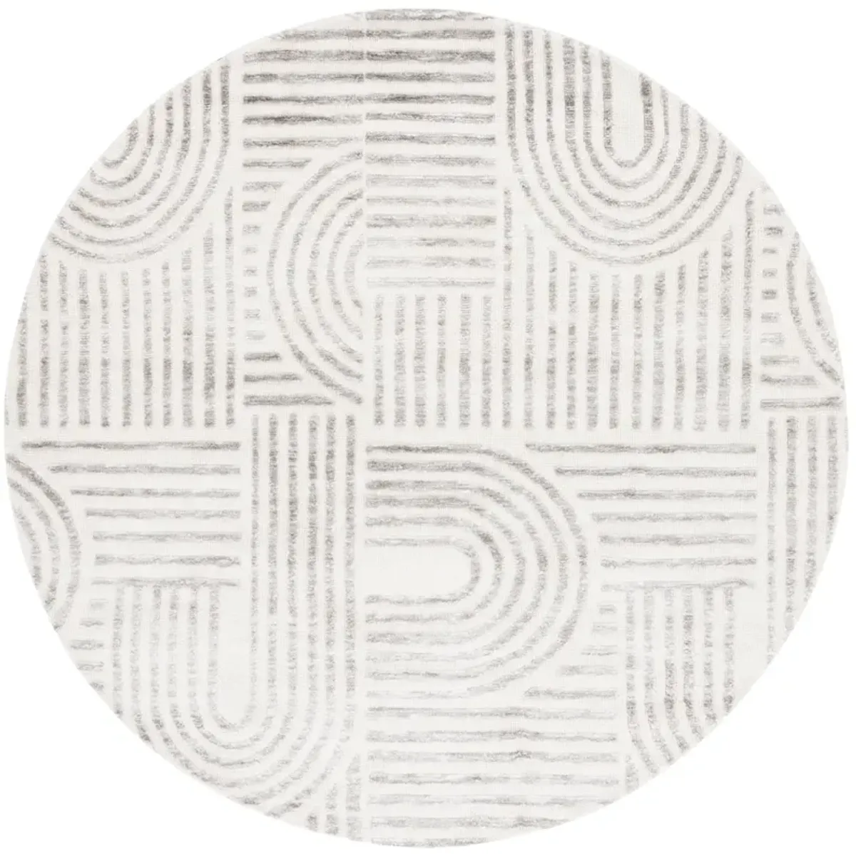 AUDREY 106 IVORY  6' x 6' Round Round Rug