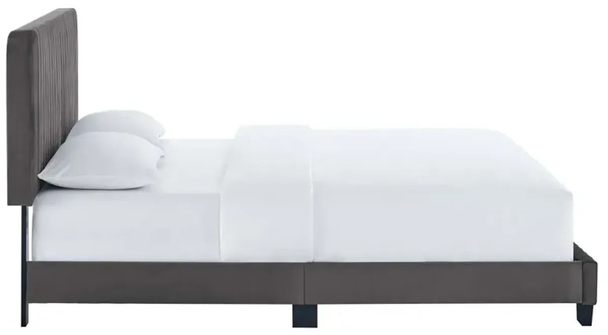 Celine Channel Tufted Performance Platform Bed